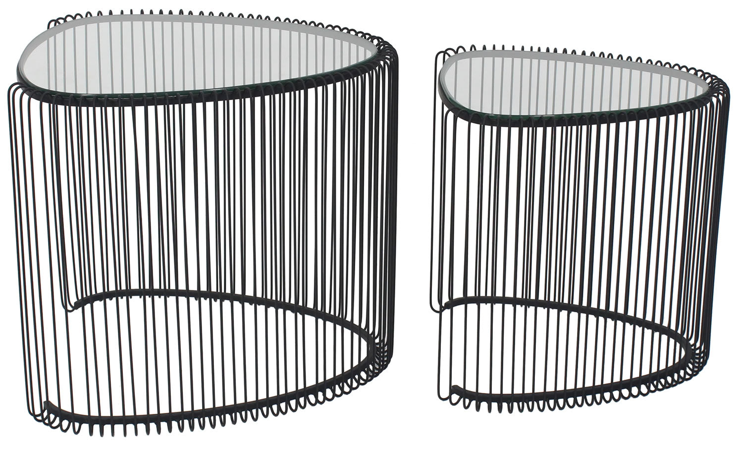 Sidetables 50&45cm - Black (Set of 2)