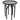 Leg Day Sidetable 45x55cm - Black