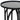 Leg Day Sidetable 45x55cm - Black