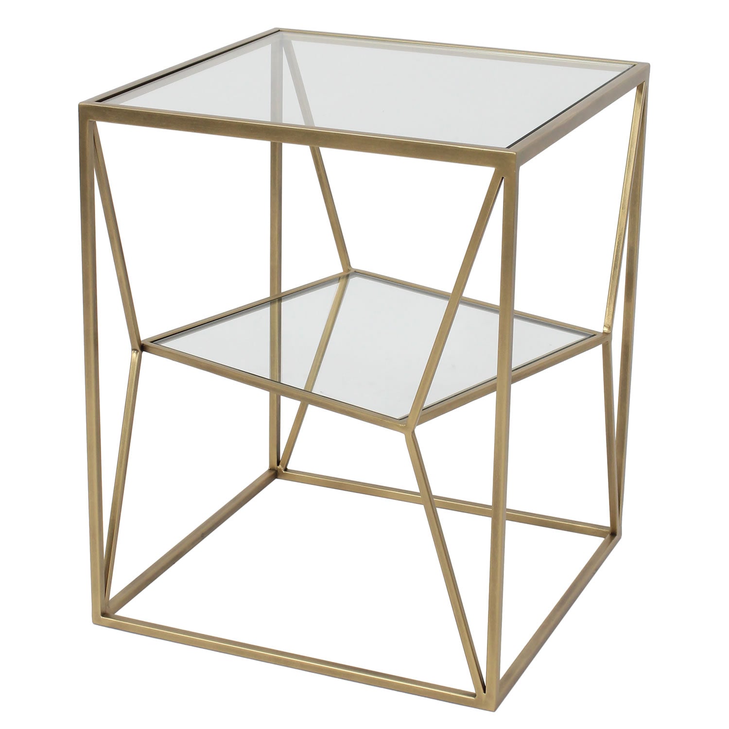 Cube Crisis Sidetable 40x50 - Gold