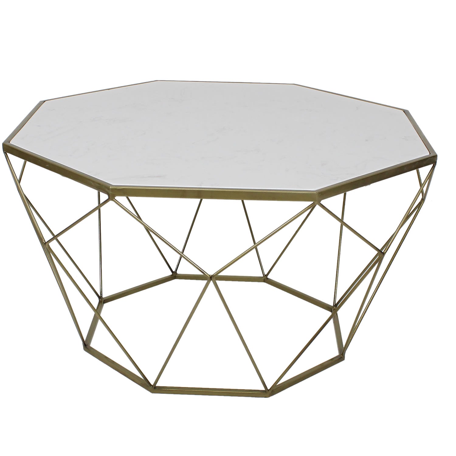 Geo Coffee Table 74x43cm - Gold