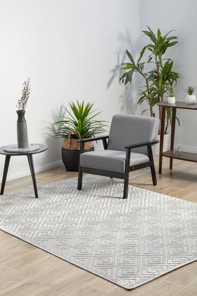 Yolanda Alice Silver Rug
