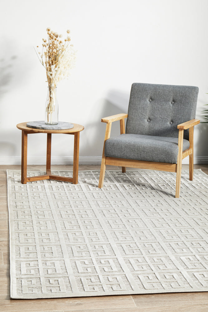 Yolanda Brenda Natural White Rug