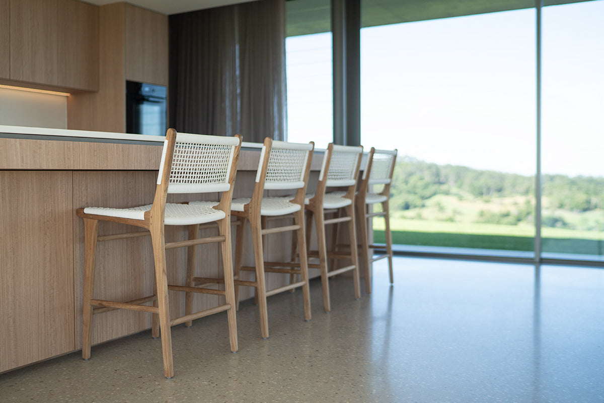 Zen Counter Stool - White