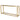 Alison Glass Console Table - Tempered Glass - Brushed Gold Base