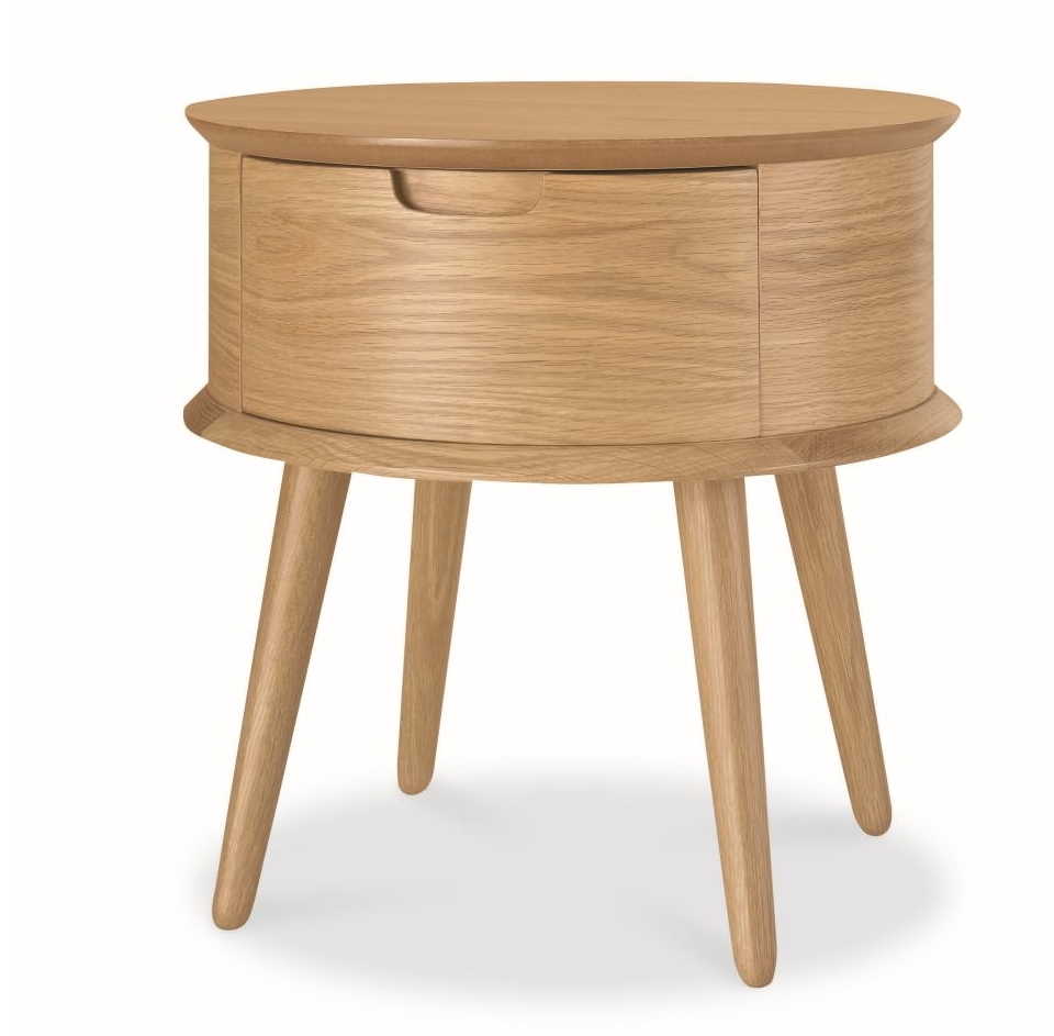 Asta Scandinavian Lamp Side Table - Natural