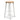 James 65cm Natural Timber Seat Bar Stool - White Frame (Set of 2)