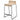Bailey 65cm Natural Cord Rattan Seat Bar Stool - Black Legs