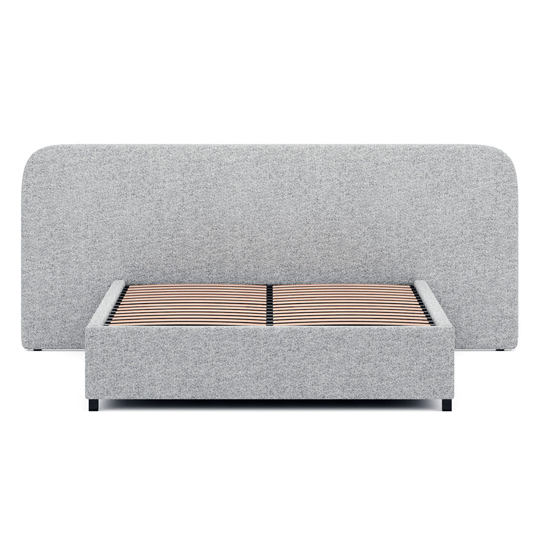 Greta King Sized Bed Frame - Pepper Boucle