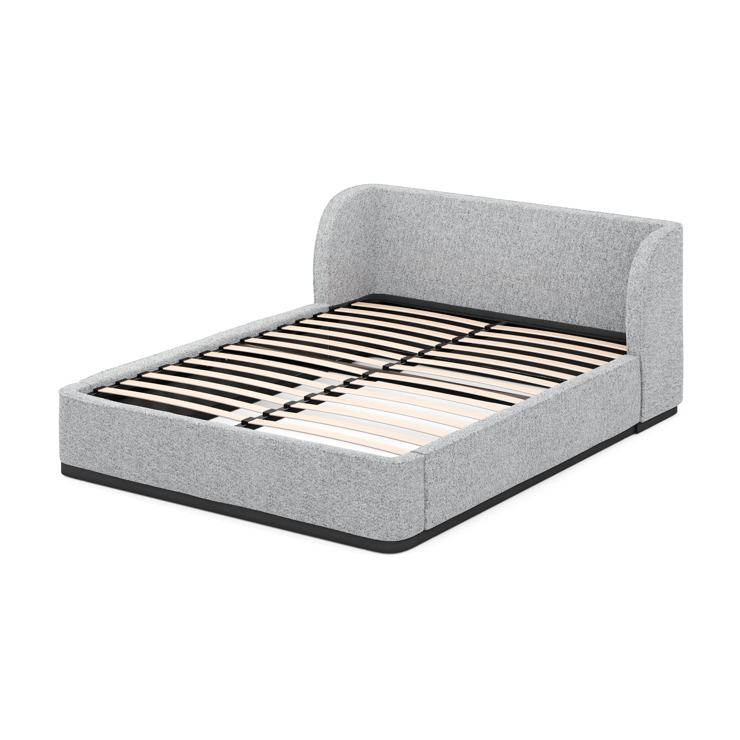 Jamar King Bed Frame - Pepper Boucle