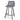 Set of 2 - Duke 65cm Fabric Bar Stool - Dark Grey