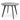 Halo 100cm Round Table - Black Veneer Top - Black Legs