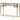 Anderson 1.15m Console Glass Table - Brushed Gold Base