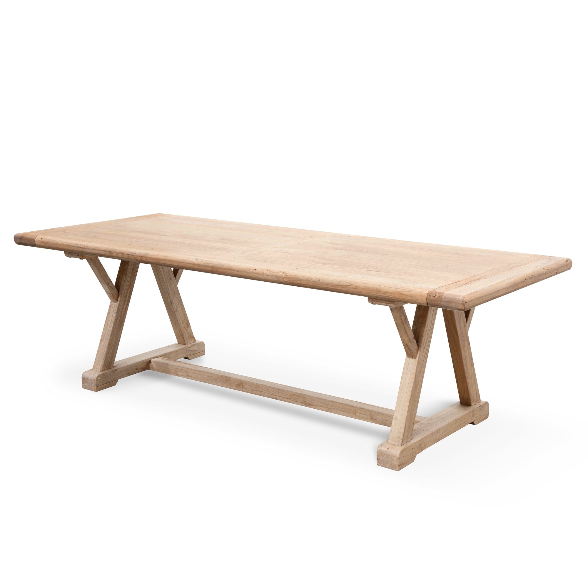 Hercules Reclaimed Elm Wood 2.4m Dining Table