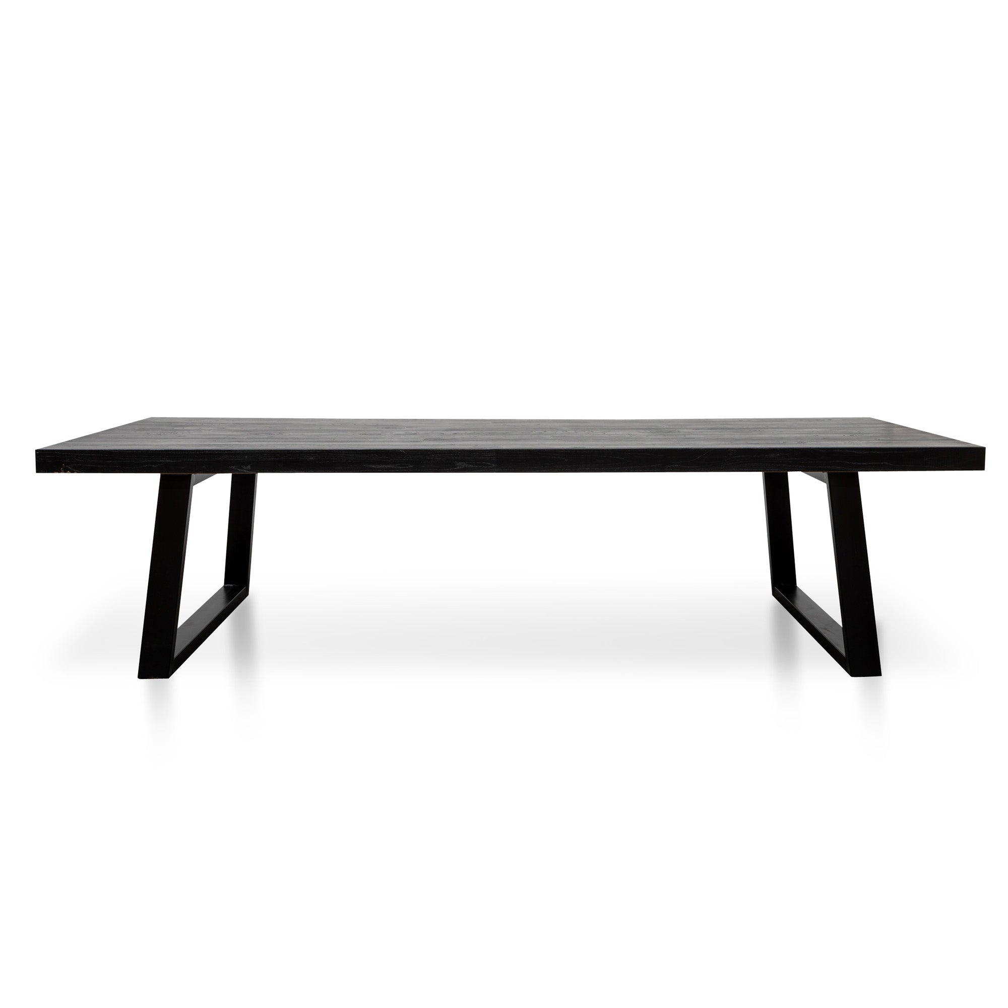 Edwin 3m Reclaimed Wood Dining Table - Full Black