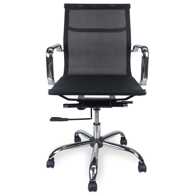 Carter Designer Mesh Boardroom Office Chair - Low Back - Black