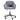 Enoch Charcoal Velvet office Chair - Black Base