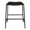 Kai Black Kitchen Stool - Black Vegan Leather