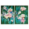 Blooming Oil On Canvas Painting (Set of 2)