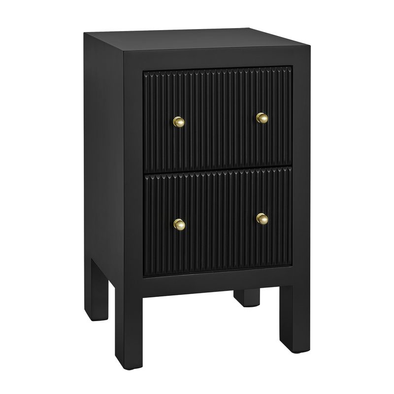 Ariana Bedside Table - Petite Black