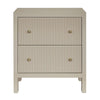 Ariana Bedside Table - Large Beige