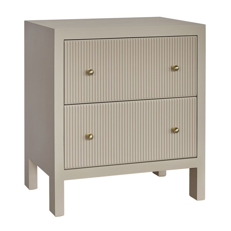 Ariana Bedside Table - Large Beige