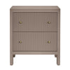 Ariana Bedside Table - Large Taupe