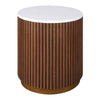 Mason Round Side Table - Walnut