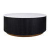 Mason Round Coffee Table - Medium Black