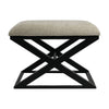 Spencer Black Timber Stool - Wheat