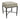 Hacienda Black Iron Stool - Wheat