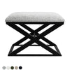 Spencer Black Timber Stool - Salt & Pepper