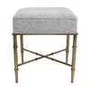 Hacienda Antique Gold Iron Stool - Salt & Pepper