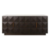 Benedict Smoked Oak Buffet - White Marble