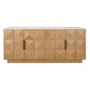 Benedict Natural Oak Buffet - White Marble