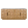 Benedict Natural Oak Buffet - River Brown Marble
