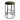 Aiden Black Steel Kitchen Stool - Moss Velvet
