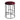 Aiden Black Steel Kitchen Stool - Mulberry Velvet