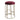 Aiden Gold Steel Kitchen Stool - Mulberry Velvet