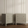Ariana Large Beige Bedside Table (Set of 2)