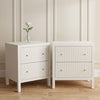 Ariana Large White Bedside Table (Set of 2)