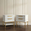 Aimee Small White Bedside Table (Set of 2)