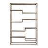 Mistique Glass Shelving Unit - Antique Gold