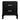 Jill Bedside Table - Small Black