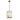 Palermo Alabaster Pendant - Antique Brass