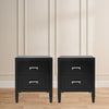 Soloman Small Black Bedside Table (Set of 2)