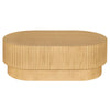 Avery Oval Coffee Table - Natural Oak