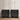Pearl Large Black Bedside Table (Set of 2)