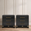 Pearl Large Black Bedside Table (Set of 2)