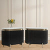 Demarco Black Bedside Table (Set of 2)